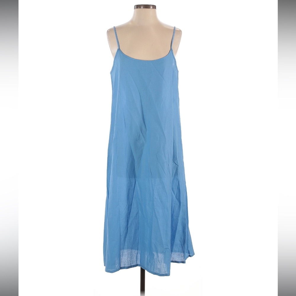 Runaway Bicycle r.b. Blue Slip Dress size S/M Silk Linen material